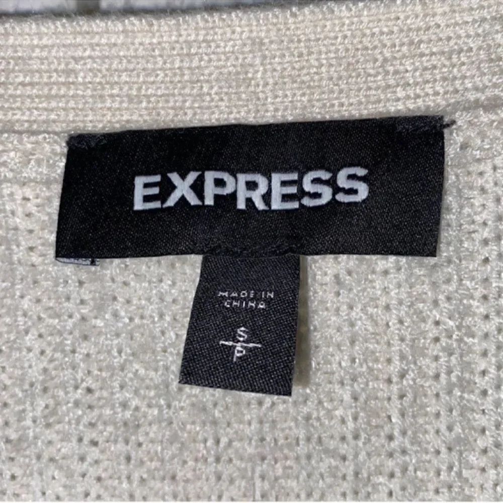 Express Cream Ruffle Sleeve Sweater(Size Small) - Picture 7 of 7